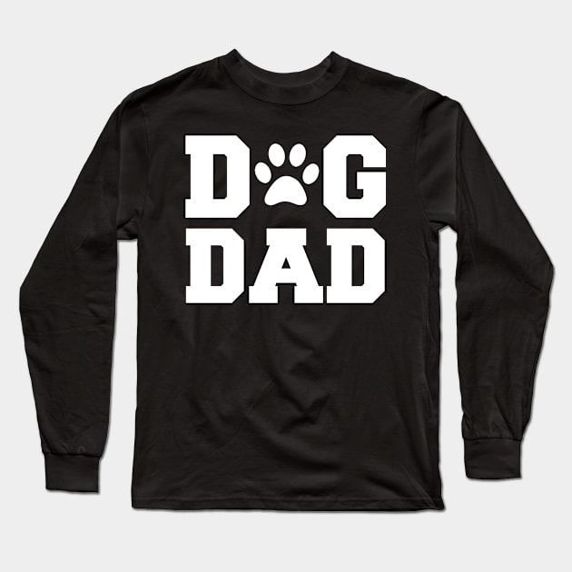 Dog Dad Long Sleeve T-Shirt by CityNoir